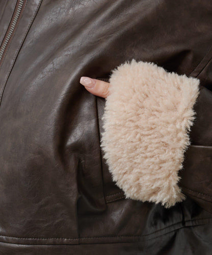 羊羔絨飛行夾克