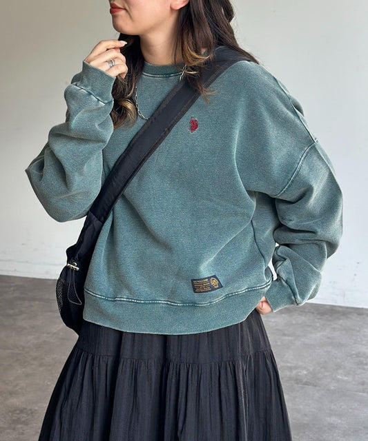 【U.S. POLO ASSN. 】加絨粉色衛衣