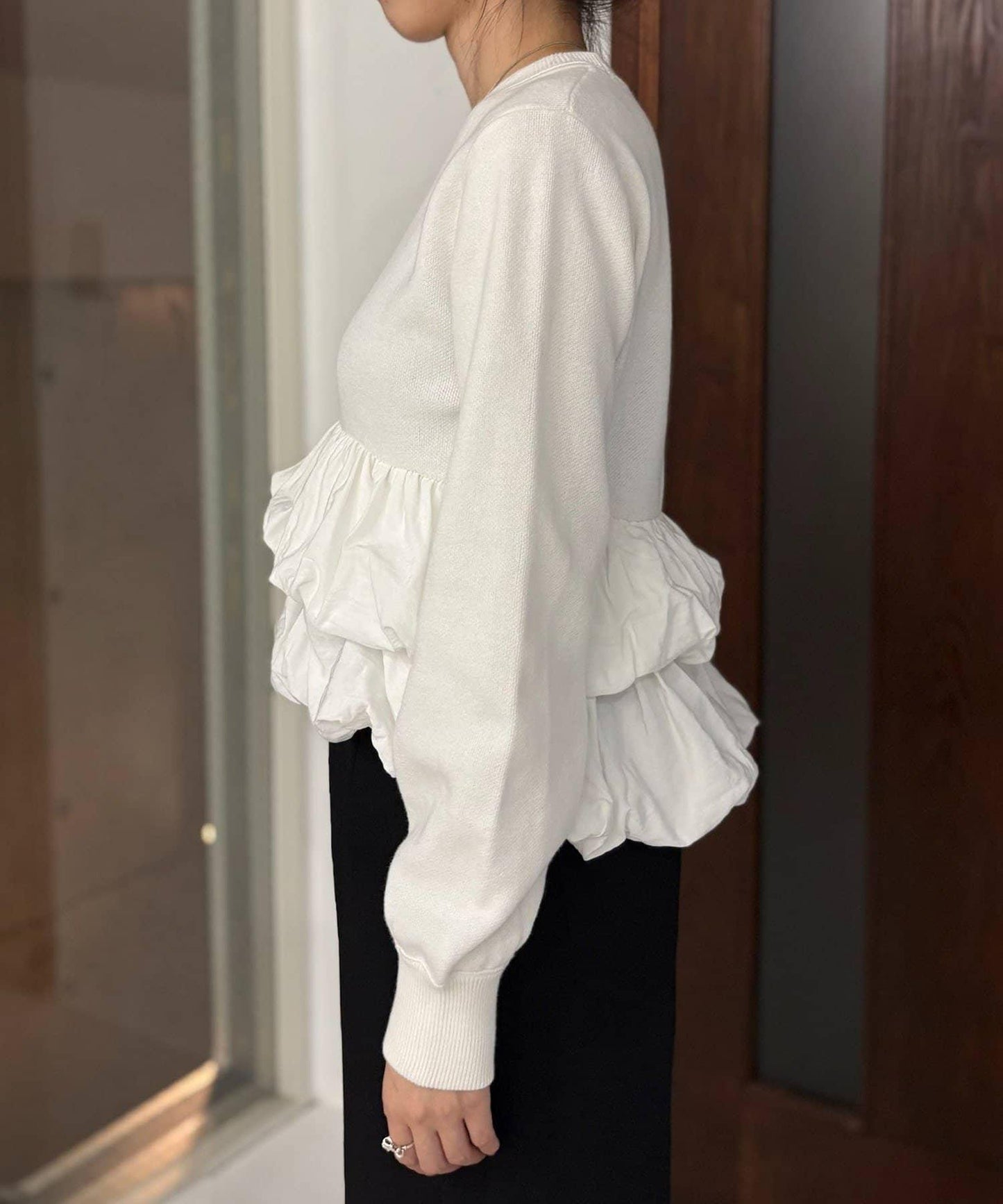 泡泡層疊套頭衫