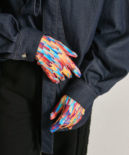 【CRISPINO VALENTINO】全印花手套