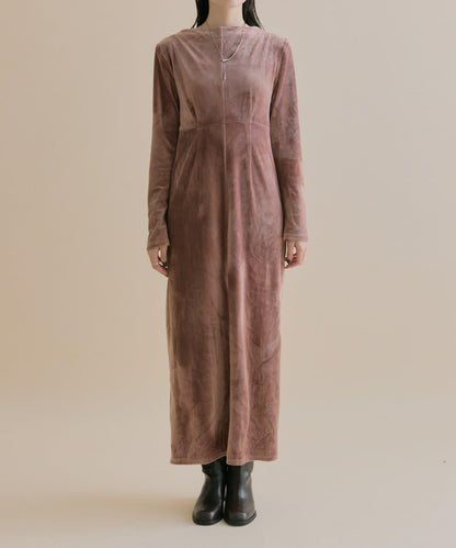 11/1（週六）12:00開始！【數量限定】【森川企畫】後背開口天鵝絨連衣裙