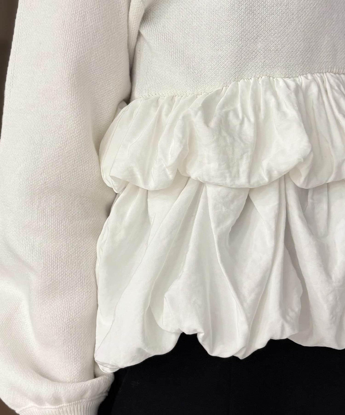 泡泡層疊套頭衫