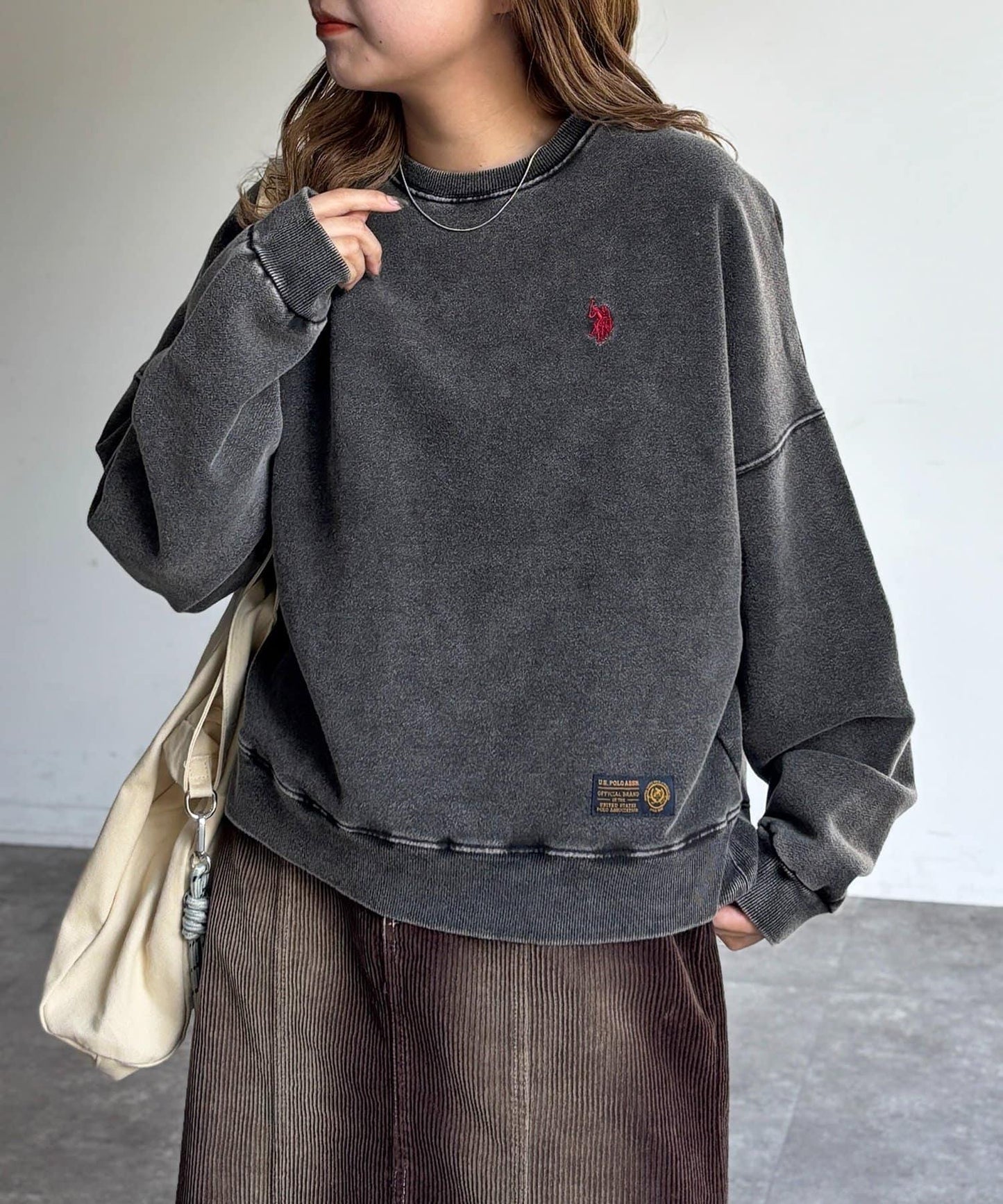 【U.S. POLO ASSN. 】加絨粉色衛衣