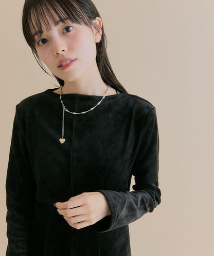 11/1（週六）12:00開始！【數量限定】【森川企畫】後背開口天鵝絨連衣裙