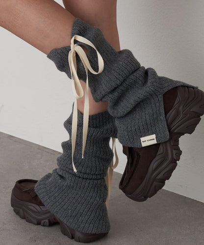 蝴蝶結裝飾腿套