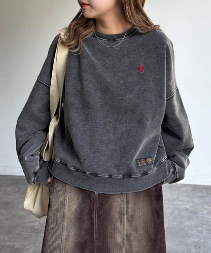 【U.S. POLO ASSN. 】加絨粉色衛衣