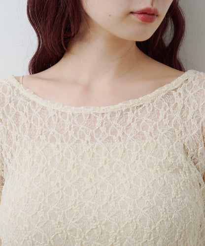 蕾絲透視上衣