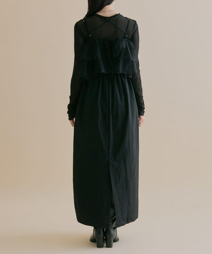 11/1（週六）12:00開始！【數量限定】【森川企畫】網紗吊帶連衣裙套裝