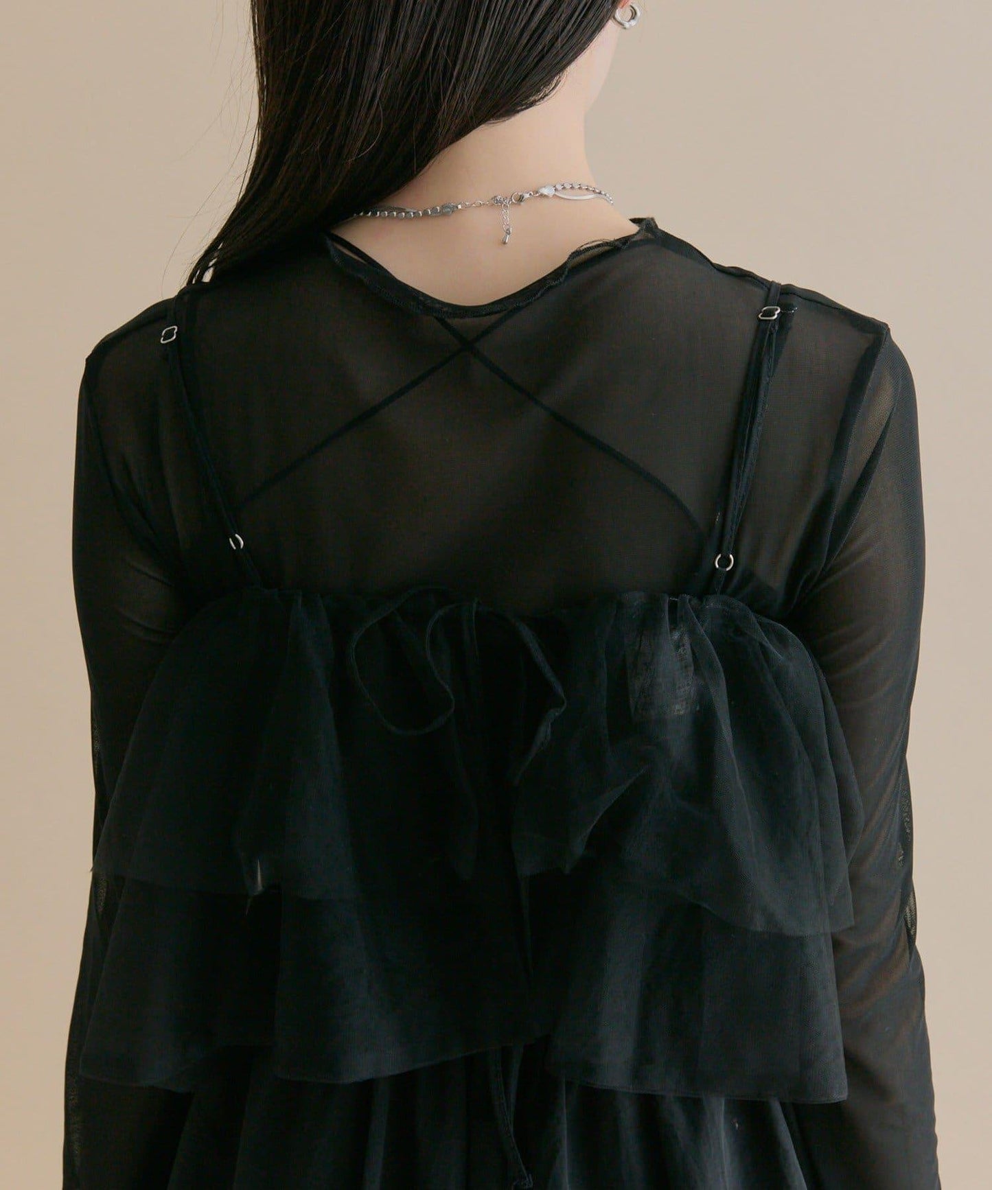 11/1（週六）12:00開始！【數量限定】【森川企畫】網紗吊帶連衣裙套裝