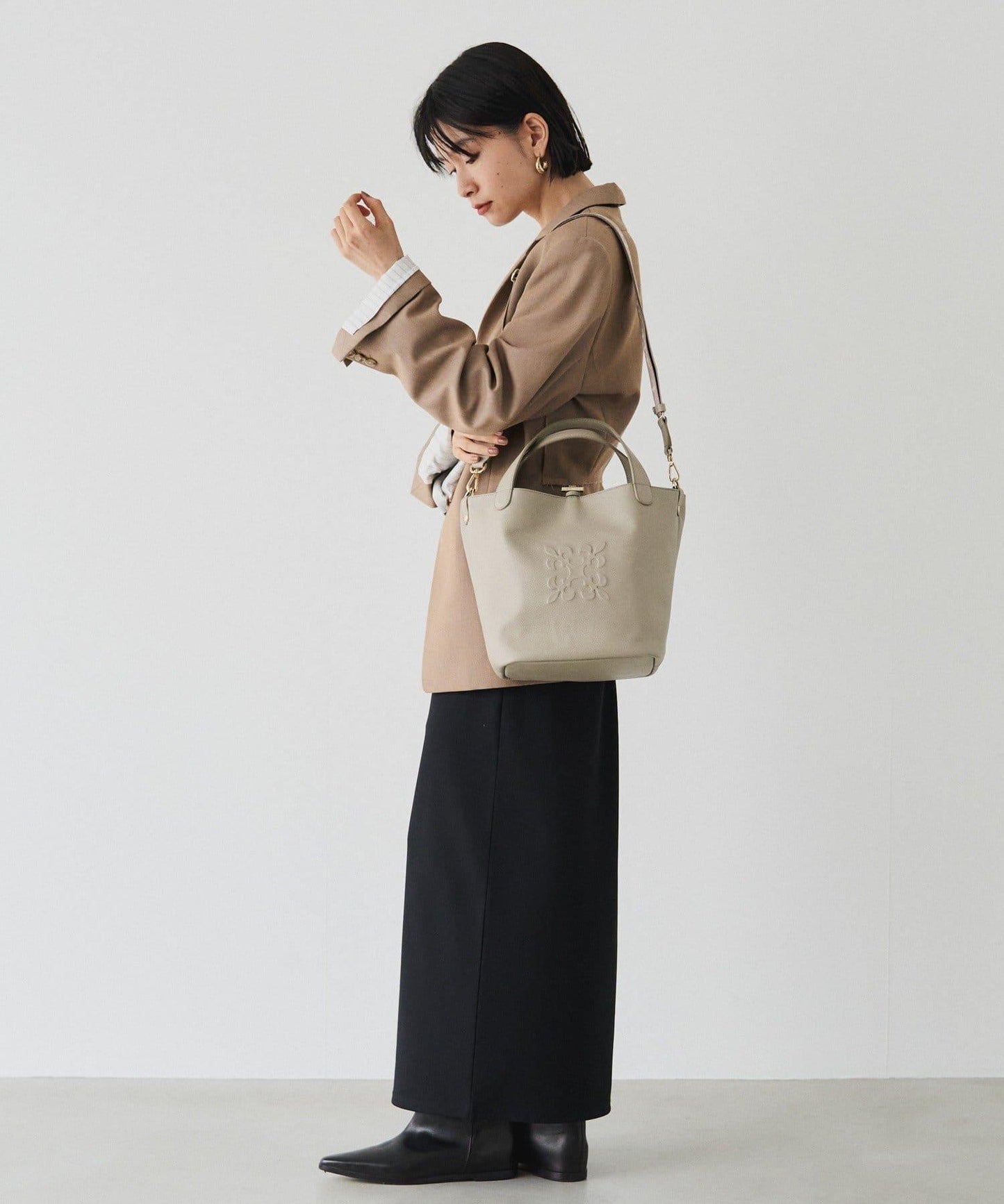 軟皮革2WAY迷你托特包