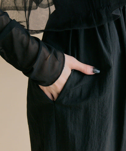 11/1（週六）12:00開始！【數量限定】【森川企畫】網紗吊帶連衣裙套裝