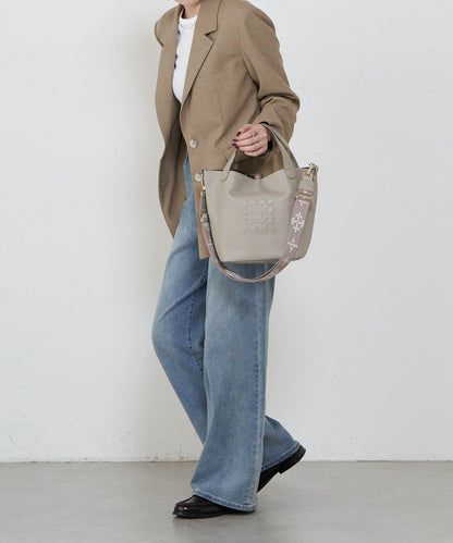 軟皮革2WAY迷你托特包