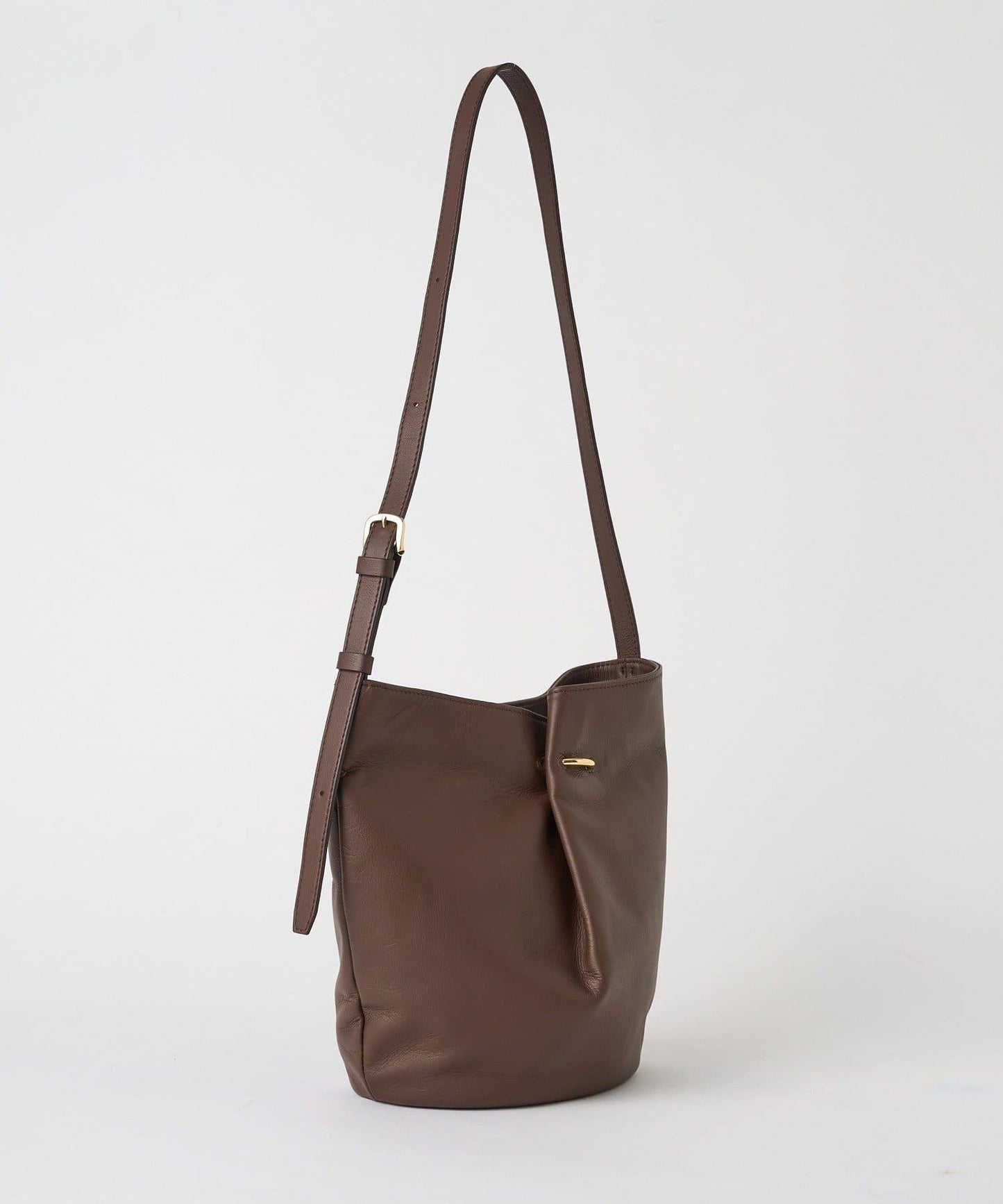 附絲巾皮革兩用單肩包