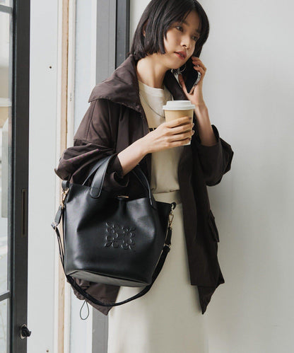 軟皮革2WAY迷你托特包