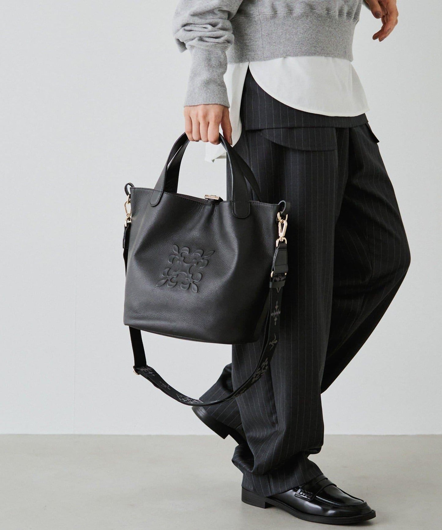 軟皮革2WAY迷你托特包