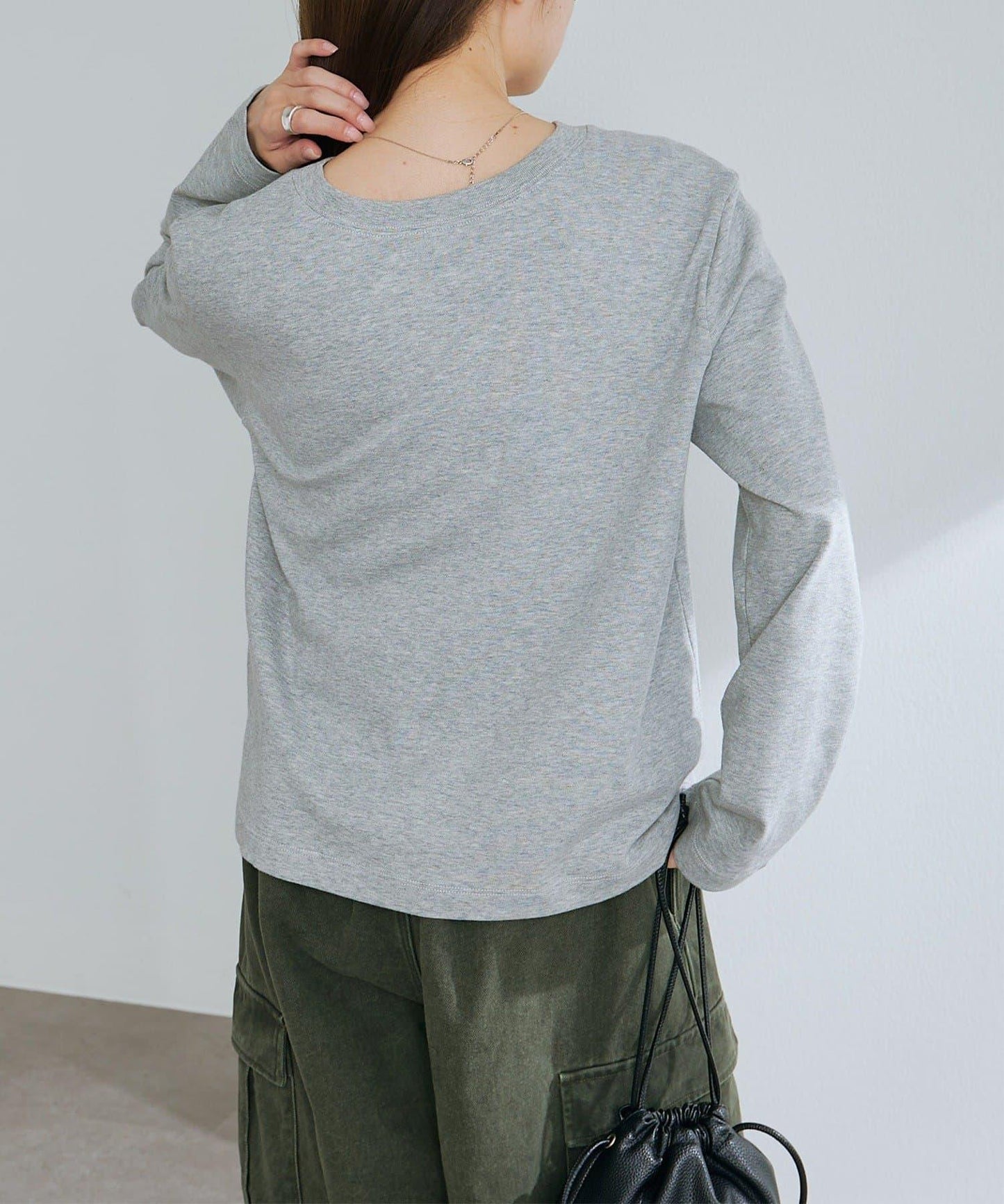 順滑磨毛雙面穿亨利領T恤