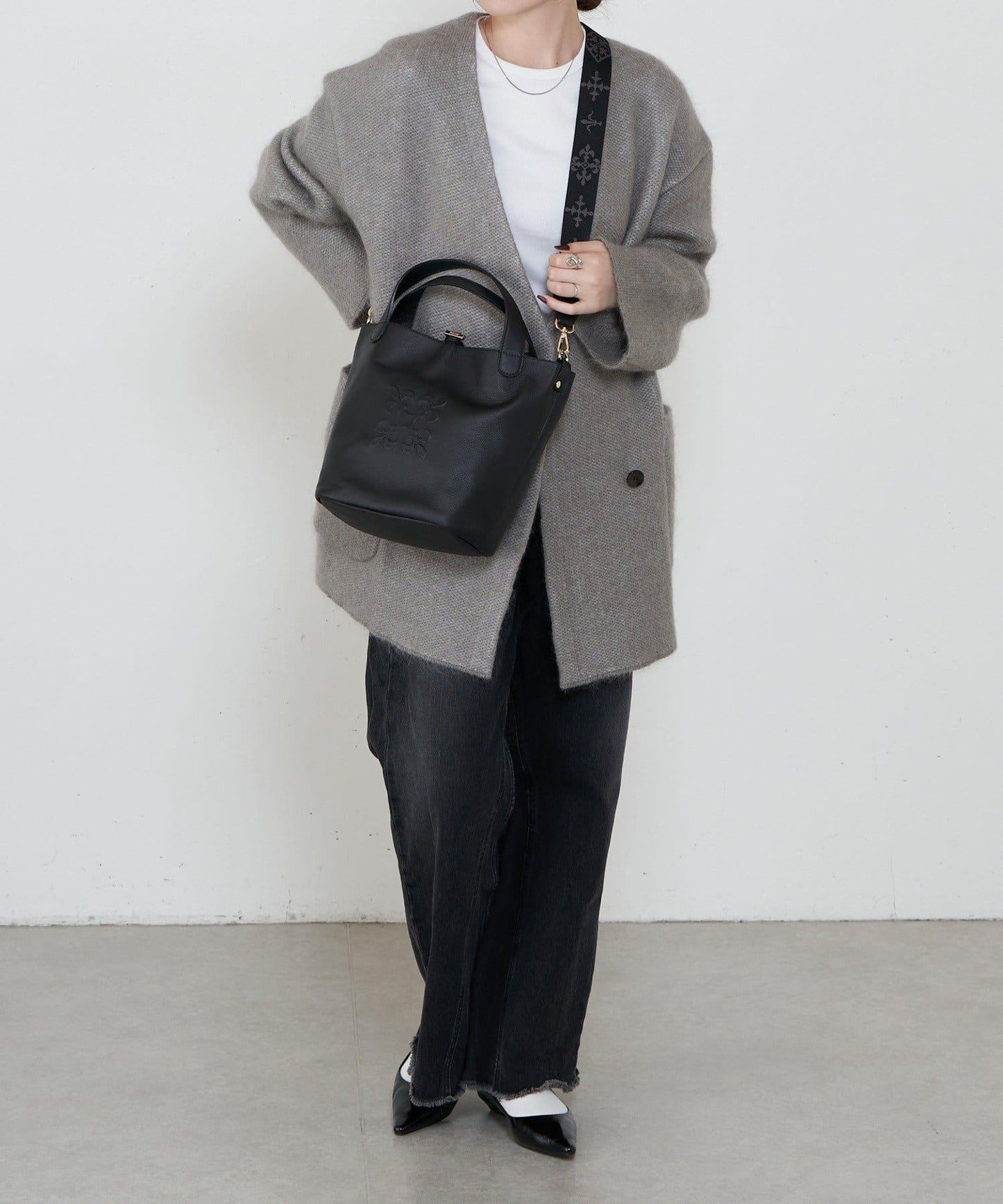 軟皮革2WAY迷你托特包