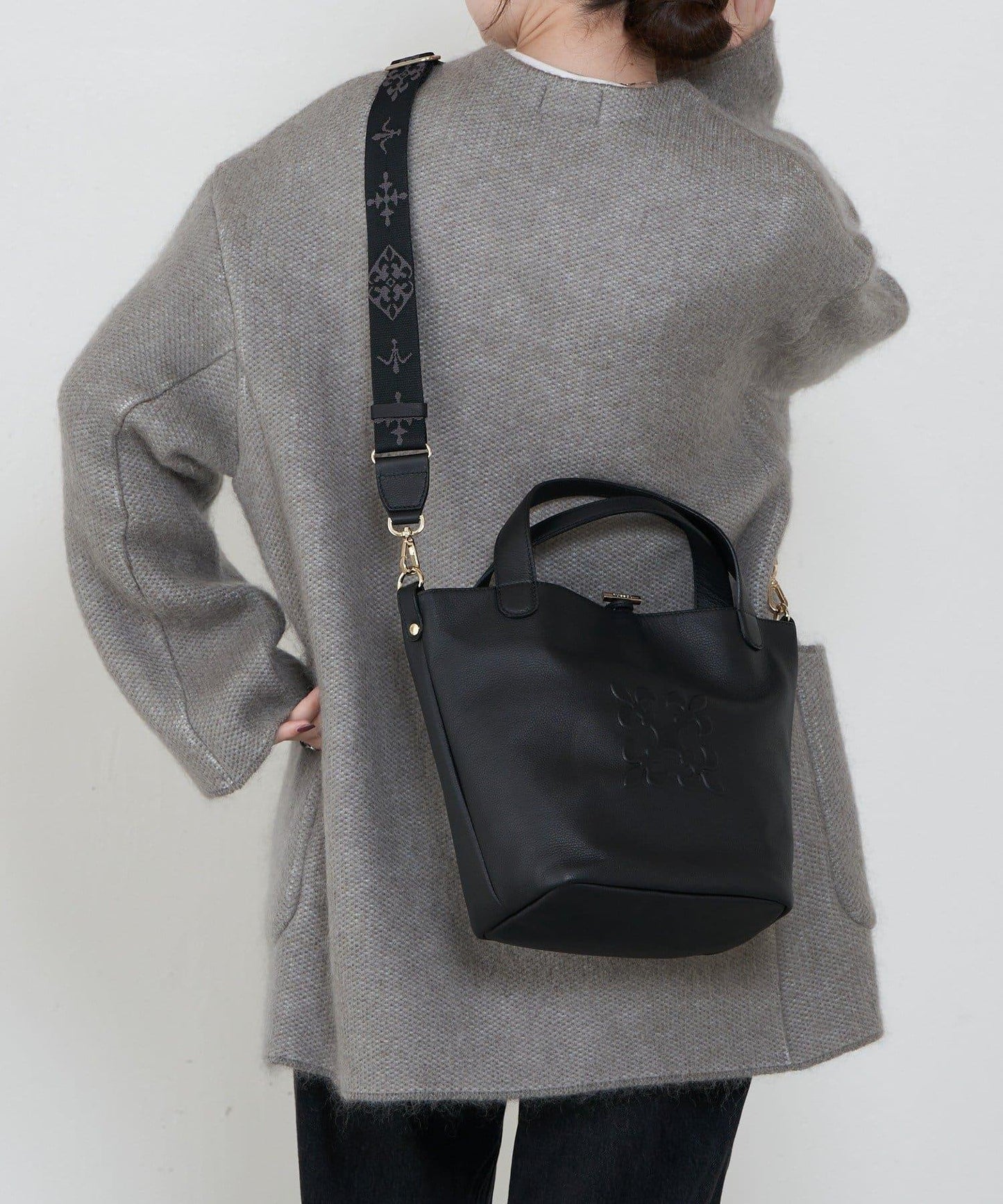 軟皮革2WAY迷你托特包