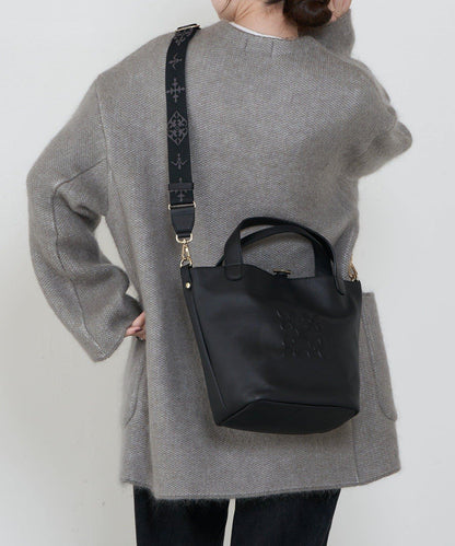 軟皮革2WAY迷你托特包