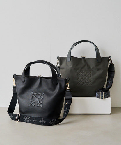 軟皮革2WAY迷你托特包