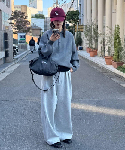 拼接羅紋下襬配色針織POLO衫