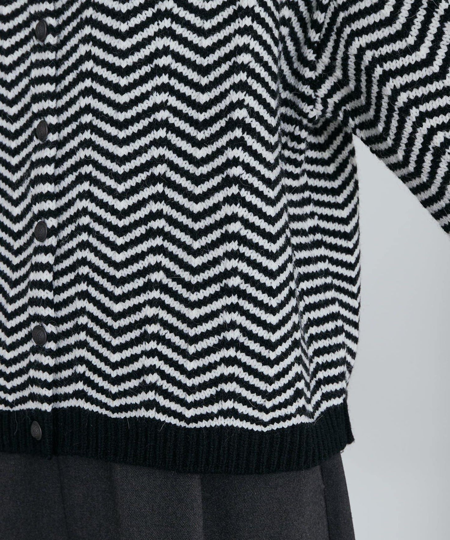 人字紋針織開衫