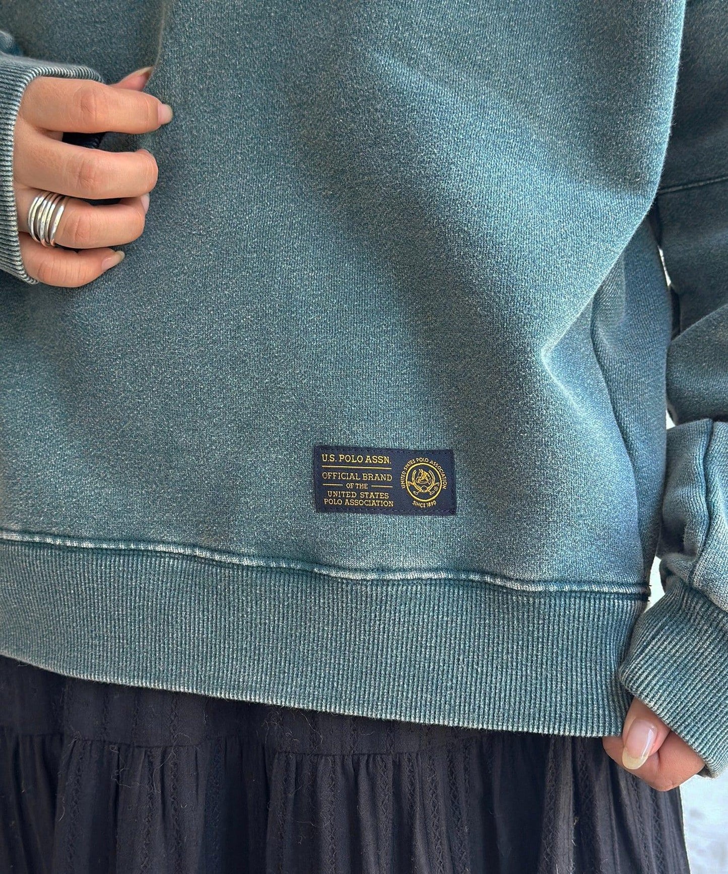 【U.S. POLO ASSN. 】加絨粉色衛衣