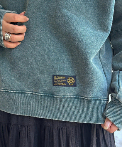 【U.S. POLO ASSN. 】加絨粉色衛衣