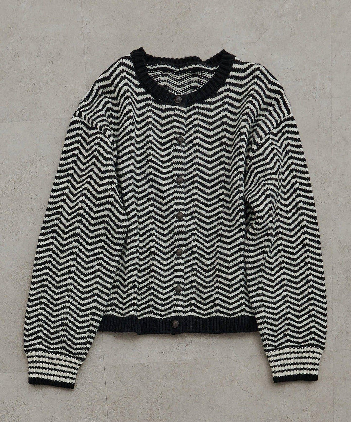 人字紋針織開衫