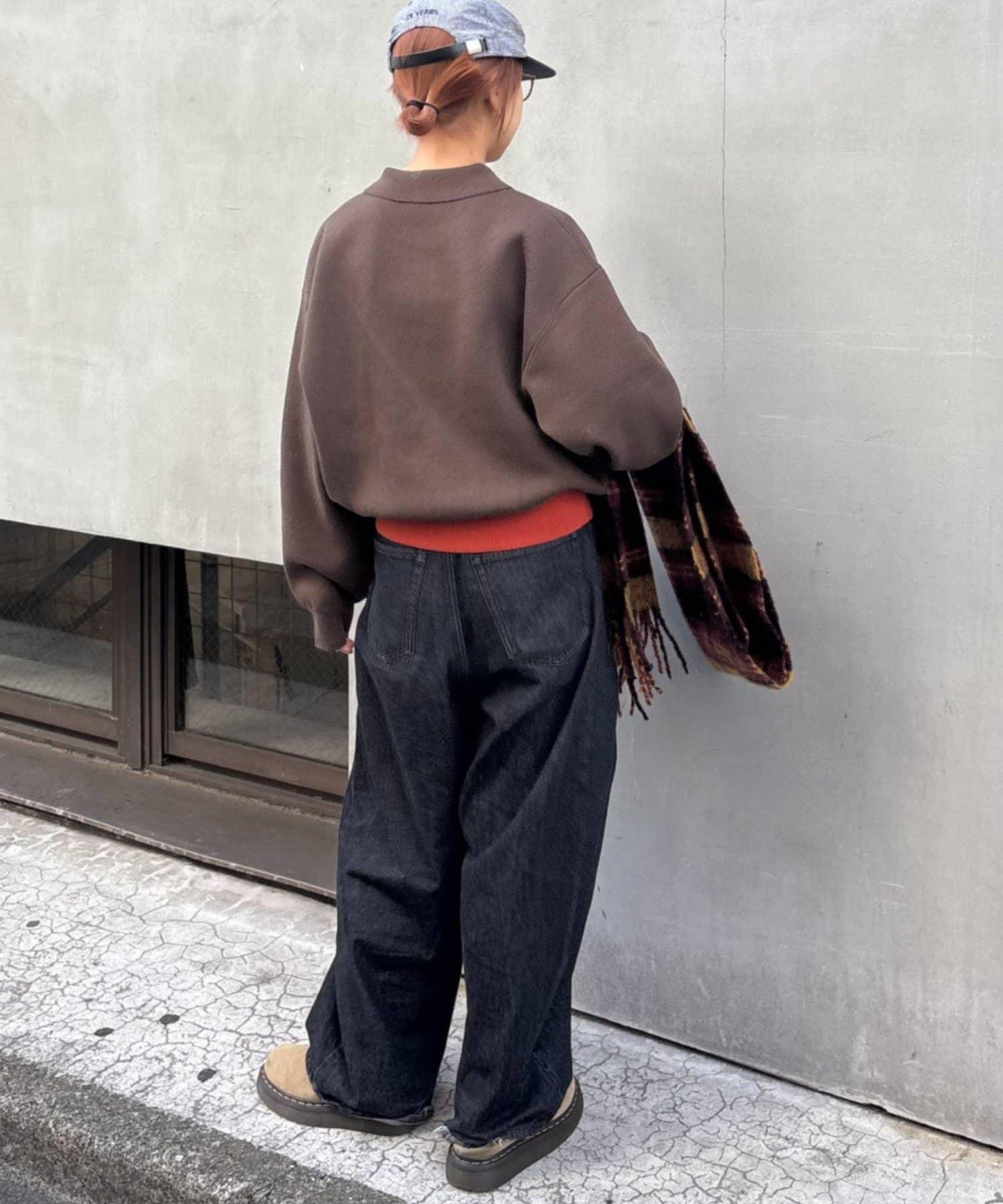 拼接羅紋下襬配色針織POLO衫