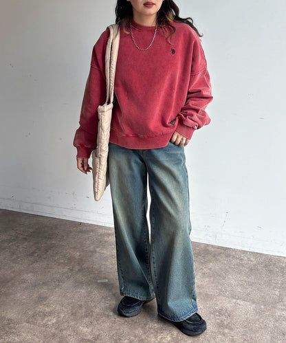 【U.S. POLO ASSN. 】加絨粉色衛衣