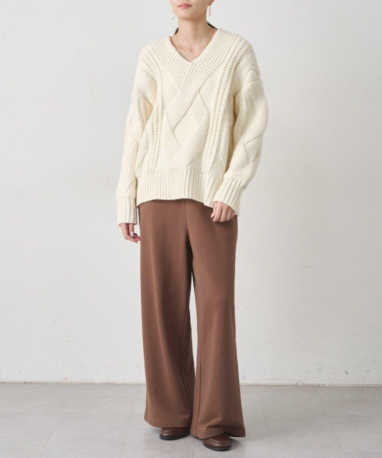 【earthy_】衛衣寬鬆休閒長褲