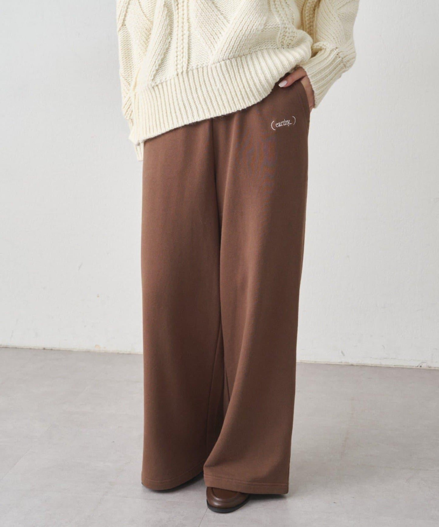 【earthy_】衛衣寬鬆休閒長褲