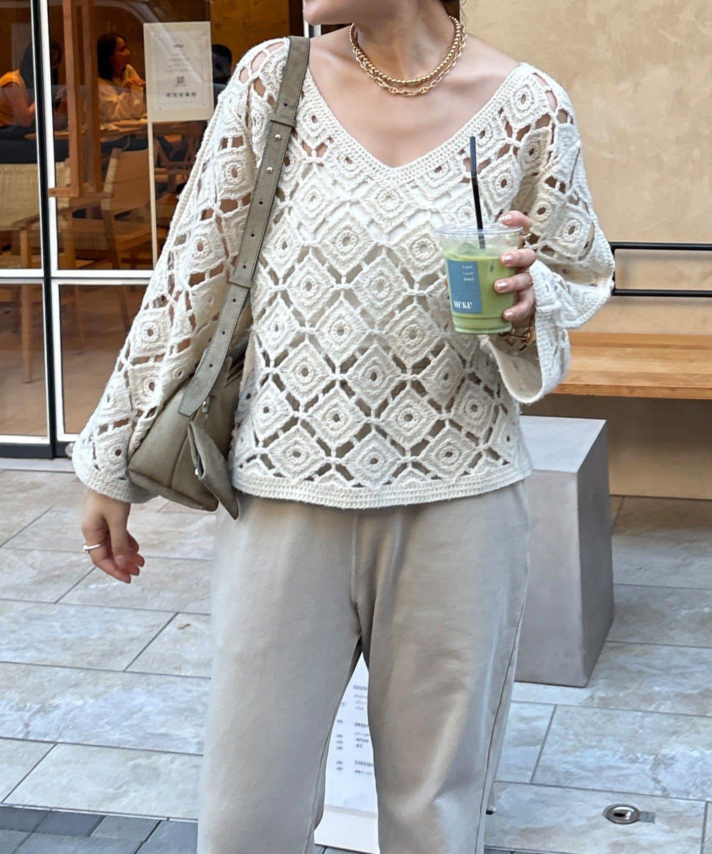 【DouDou】鉤針刺繡套頭衫