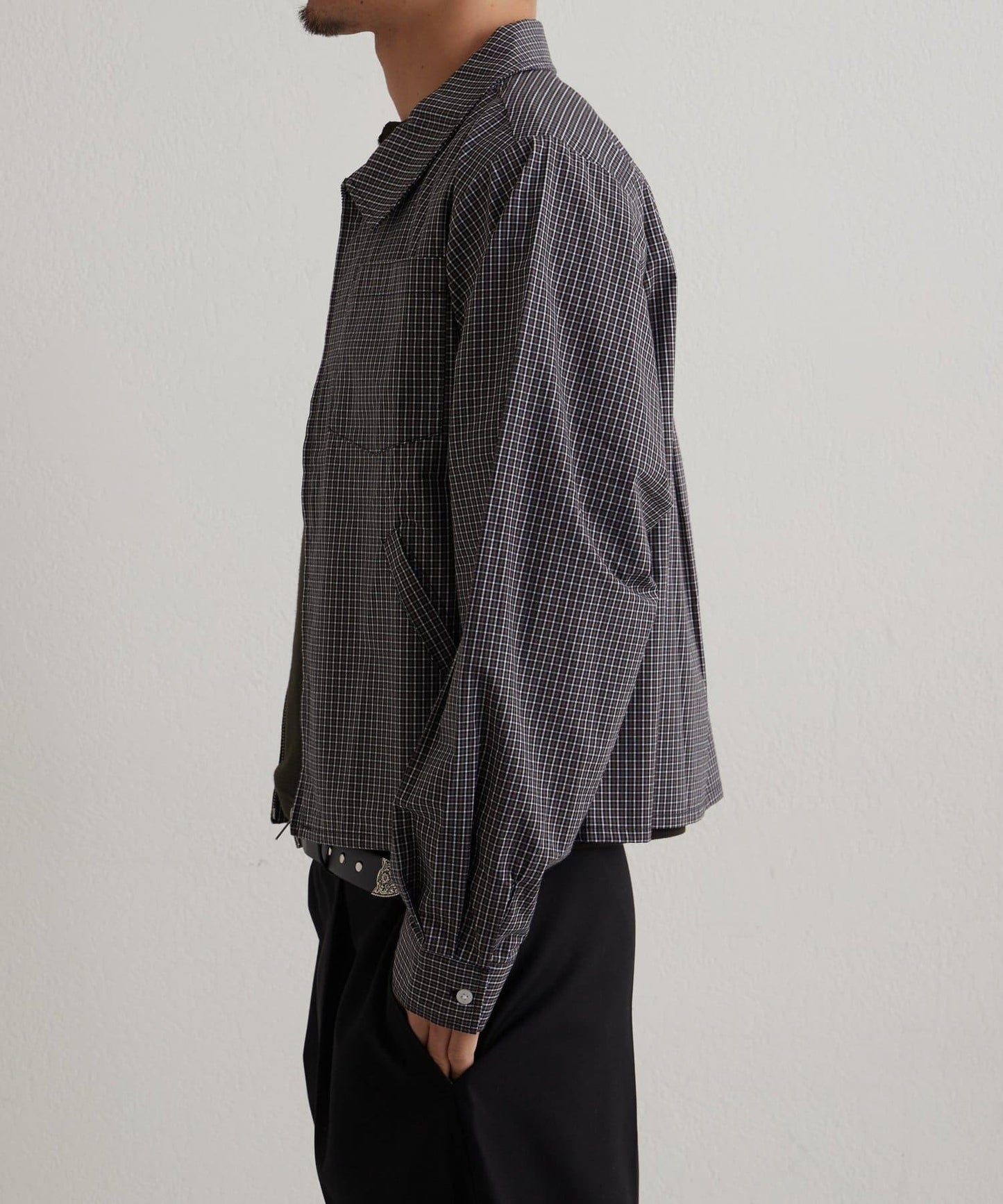 【WHO'S WHO gallery】KOOKYN格紋拉鍊襯衫