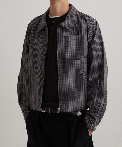 【WHO'S WHO gallery】KOOKYN格紋拉鍊襯衫