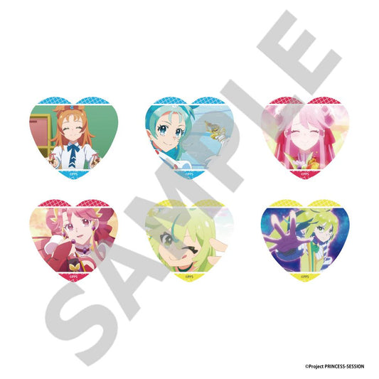 プリンセッション・オーケストラ_徽章收藏系列心形罐裝徽章 【BOX／6個裝】