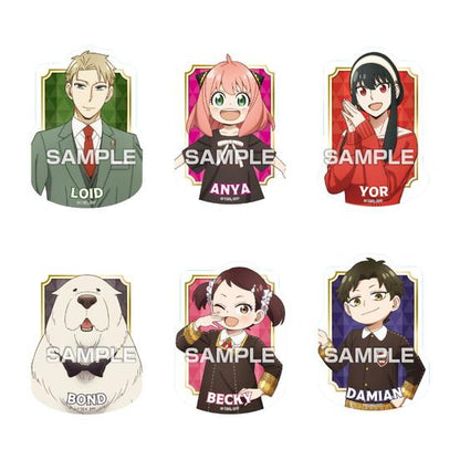 《間諜過家家》_【食玩】角色剪影貼紙口香糖【BOX／16包入】