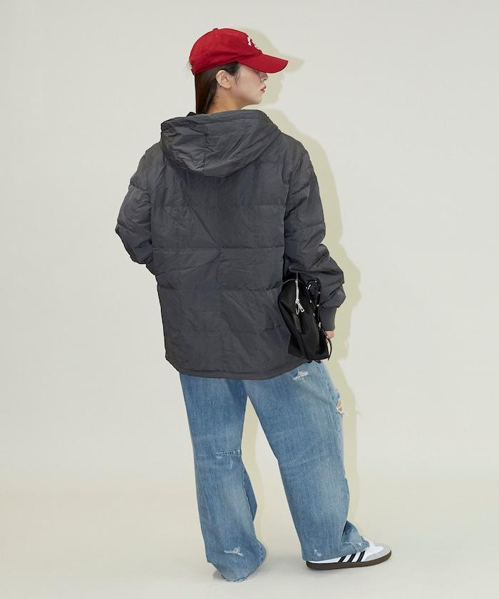 SC前拉鍊羽絨連帽衫