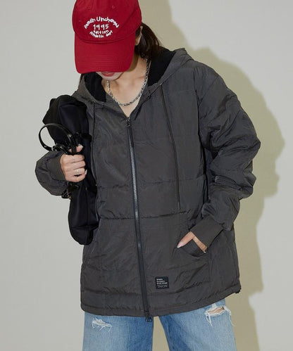 SC前拉鍊羽絨連帽衫