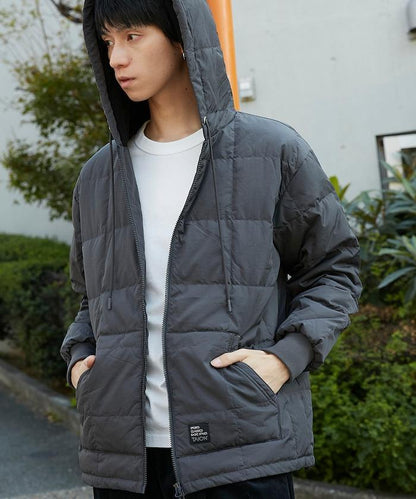 SC前拉鍊羽絨連帽衫