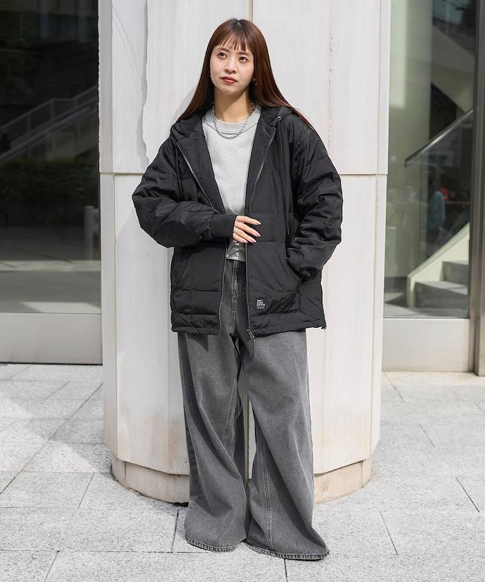 SC前拉鍊羽絨連帽衫