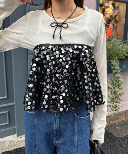 【HELLO.SANFRANCISCO/ハローサンフランシスコ】多功能亮片裹身半身裙