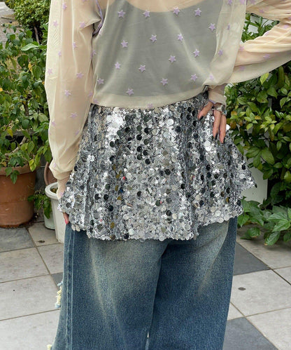 【HELLO.SANFRANCISCO/ハローサンフランシスコ】多功能亮片裹身半身裙