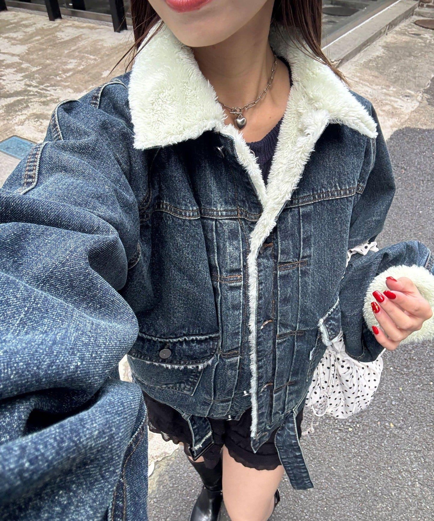 【ANTI WARP /アンチワープ】超大蓬鬆袖牛仔夾克