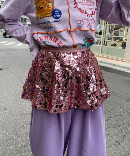 【HELLO.SANFRANCISCO/ハローサンフランシスコ】多功能亮片裹身半身裙