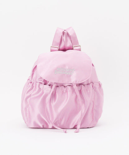 【HELLO.SANFRANCISCO/ハローサンフランシスコ】標誌刺繡緞面雙肩包