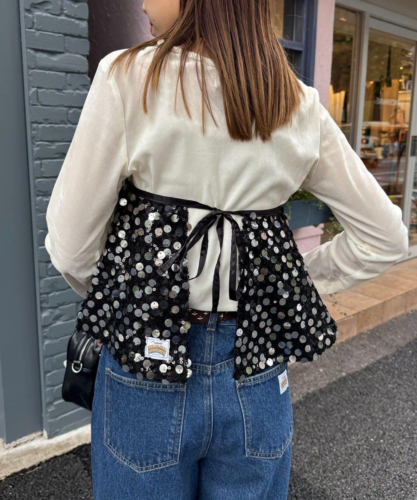 【HELLO.SANFRANCISCO/ハローサンフランシスコ】多功能亮片裹身半身裙