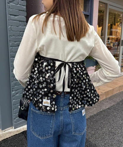 【HELLO.SANFRANCISCO/ハローサンフランシスコ】多功能亮片裹身半身裙