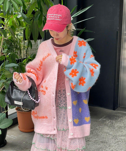 【HELLO.SANFRANCISCO/ハローサンフランシスコ】字母標語刺繡蝴蝶結棒球帽